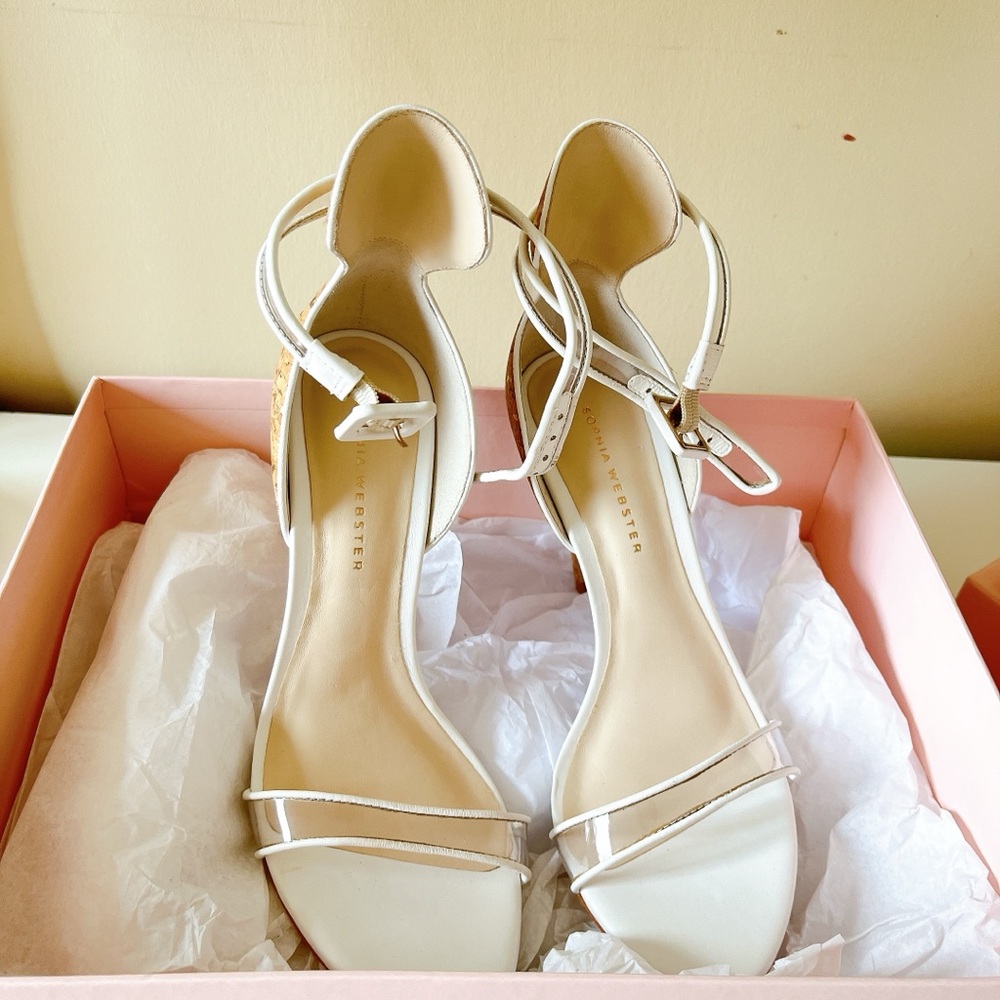 Sophia Webster White Strappy Heels
